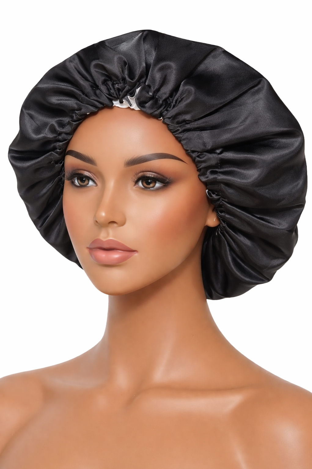Satin Bonet Black